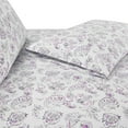thumbnail image 5 of Elegant Comfort Luxury Soft Bed Sheets Paisley Pattern - 1500 Premium Hotel Quality Microfiber Softness Wrinkle and Fade Resistant (6-Piece) Bedding Set, California King, Paisley Purple, 5 of 5