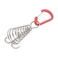 thumbnail image 2 of 1PC Round Deck Anchor Pegs,Tent Awning Anchor with D-Shaped carabiners for Camping Outdoor Timber Deck Plank Parts, 2 of 7