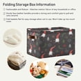 thumbnail image 5 of FREEAMG Cute Christmas Gnomes in Red Hats Storage Bin for Toy Storage Basket Dirty Clothes Sundries Office Home Closet Organizer Waterproof Laundry Basket, 1 PCS, 5 of 7