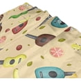 thumbnail image 3 of Coolnut Hawaiian Ukulele and Fruits Bath Shower Curtain Liners 72"x72", Polyester Waterproof Bath Curtains with Hooks for Bathroom Decoration, 3 of 5