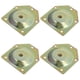 thumbnail image 2 of 4 unids placas de montaje en ángulo para patas de muebles Sofá Placas de fijación de la pata, 2 of 6