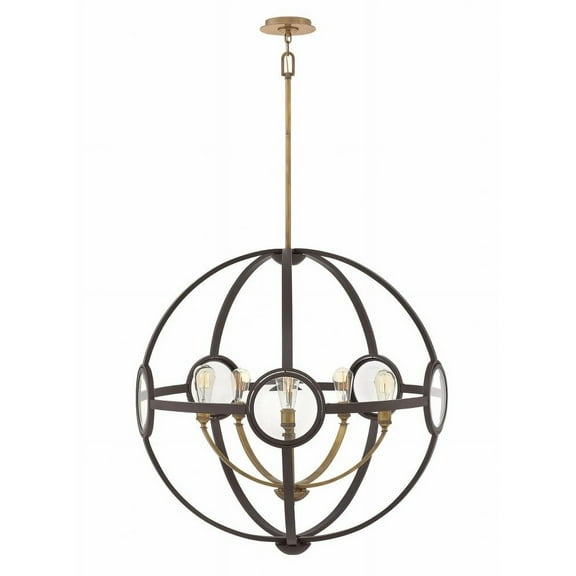 Hinkley Lighting - Fulham - 5 Light Large Orb Chandelier in Mid-Century Modern