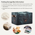 thumbnail image 5 of Scary Shark Foldable Storage Basket,Canvas Fabric Foldable Storage Bins with Handles Open Home Storage Bins Boxes for Toy Book Shelf Closet Baskets, 5 of 8