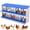 Blue, variant on Luku Chicken Nesting Boxes, 6/8/10 Compartment Roll-Out Nesting Box with Lid for Easy Egg Collection