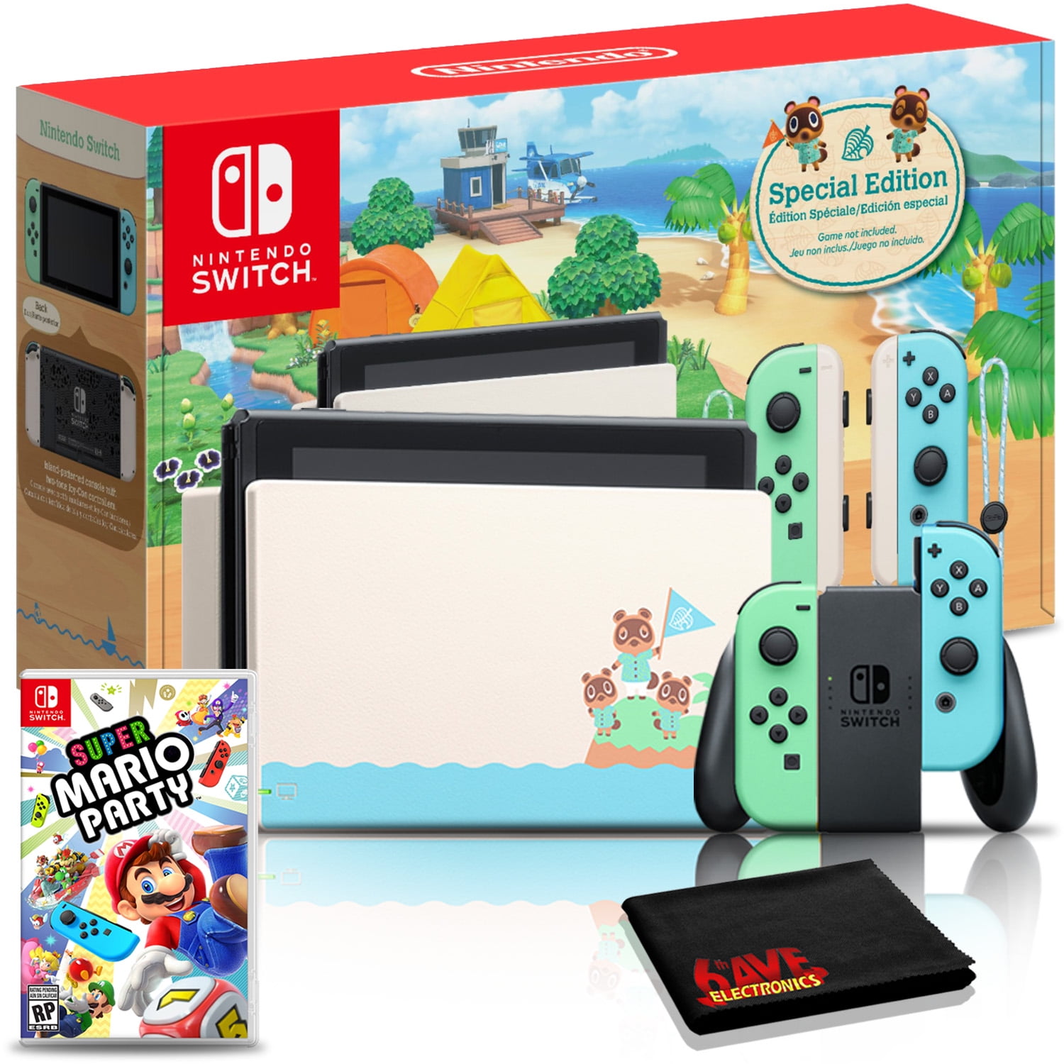 Nintendo Switch Animal Crossing New Horizons Console Bundle Minecraft Walmart Com