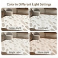 thumbnail image 7 of ODIKA 4'x6' Beige Ivory Abstract Flowing Washable Area Rug Contemporary Modern Geometric Scattered Oval Motifs With Curved Lines for Dorm Room, Small Living Stain Resistant Low Profile, Easy Care, 7 of 7