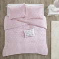 thumbnail image 4 of Mi-Zone Rosalie Metallic Printed Plush Comforter Set Pink/Silver Full/Queen, 4 of 5
