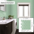 thumbnail image 4 of DEWOO 10-Sheet Hexagon Peel and Stick Backsplash for Kitchen,Premium 3D Self Adhesive Wall Tiles, Large Stick on Tiles for Kitchen, Bathroom, Car Camper(Light Green,12"×12"), 4 of 8