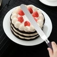 thumbnail image 1 of Offset Spatula, Cake Scraper Set, Stainless Steel Cake Icing Spatula, Baking Decorating Spatula, Icing Spreader, Angled Blade, Wood Handle, Multi-Functional Kitchen Tool, 1 of 6