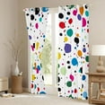 thumbnail image 3 of Feelyou Colorful Polkadots Blackout Curtains Set of 2 (52x84 Each), Modern Window Curtains, 3 of 6