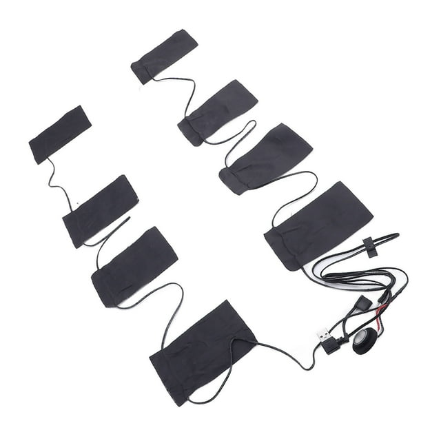 5V 2A Heating Pad, Multifunctional USB Powered Portable USB Electric Clothing Heated Pad 8 Zones for Office Home