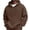 07#Brown, variant on Men's Active Hoodies Fleece Lined Sweatshirts Casual Athletic Workout Pullover With Kangaroo Pocket