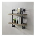 thumbnail image 6 of allen + roth 23.75-Inches L x 8.0-Inches D x 26.25-Inches H Rustic MDF Rectangular Shelf kit 2 Decorative Shelves, 6 of 6
