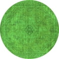 thumbnail image 1 of Ahgly Company Indoor Round Oriental Green Industrial Area Rugs, 5' Round, 1 of 4