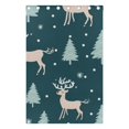 thumbnail image 4 of Deers Pines Trees Snow Black Out Curtains 84 Inch Length Curtains for Sliding Glass Doors Bedroom Living Room 2 Pack, 4 of 6