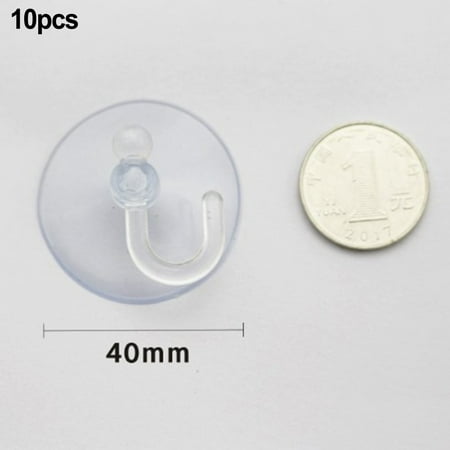 

Suction Cup Hooks 30-50mm Sucker Hanger Small Clear Plastic Hanging