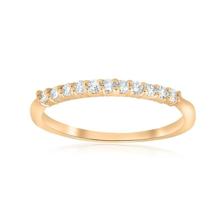 4ct stackable 14k anniversary diamond ring band womens yellow gold