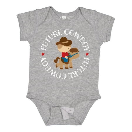 

Inktastic Future Cowboy Boys Western Outfit Gift Baby Boy Bodysuit
