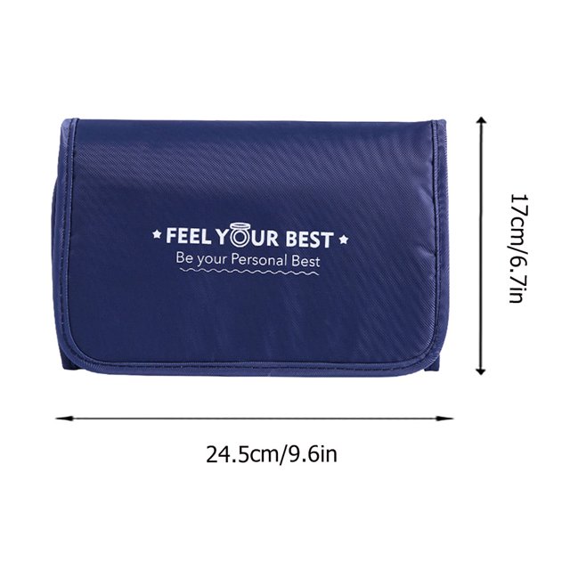 Bolsa de aseo desmontable para hombre y mujer organizador de maquillaje Ehuebsd portátil plegable impermeable con cremallera para Baño