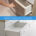 thumbnail image 5 of Unique Bargains Drawer Slides, 10 Pack 300mm - Plastic Drawer Rails, Side Mounted Grooved Guide Rails for Cabinet Drawers (Black), 5 of 5