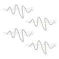 thumbnail image 1 of Miangastore Barrette Strass Perles Décoration de Coiffure 4 Pcs 3X1.4X0.5In, 1 of 8