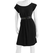 Juniors Plus Belted Sweater Dress