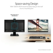 ASUS BE24EQK Business Monitor – 23.8, FHD, IPS, Frameless, Full HD Webcam, Mic Array, Flicker free, Low Blue Light, HDMI