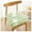 Green, variant on Seat cushions, set of 4 chair cushions with ties, square plush fluffy seat cushion for small chairs at home, kitchen, office, coffee