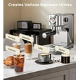thumbnail image 2 of Cafetera espresso Atatix con espumador de leche, 20 bar, color plateado, 2 of 9