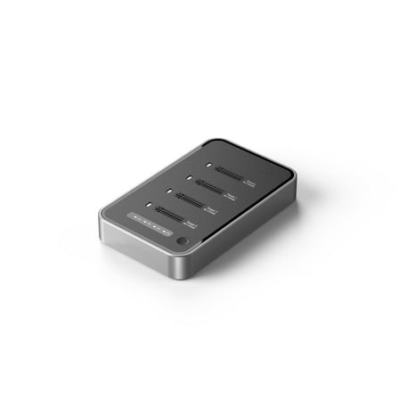 4 Bays USB4.0 (USB-C) 40G Portable NVMe (M Key, B M Key) / NVMe / PCIe SSD (22110, 2280, 2260, 2242, 2230) Ultra Fast External SSD Docking Station Duplicator Cloner (Docking Only)