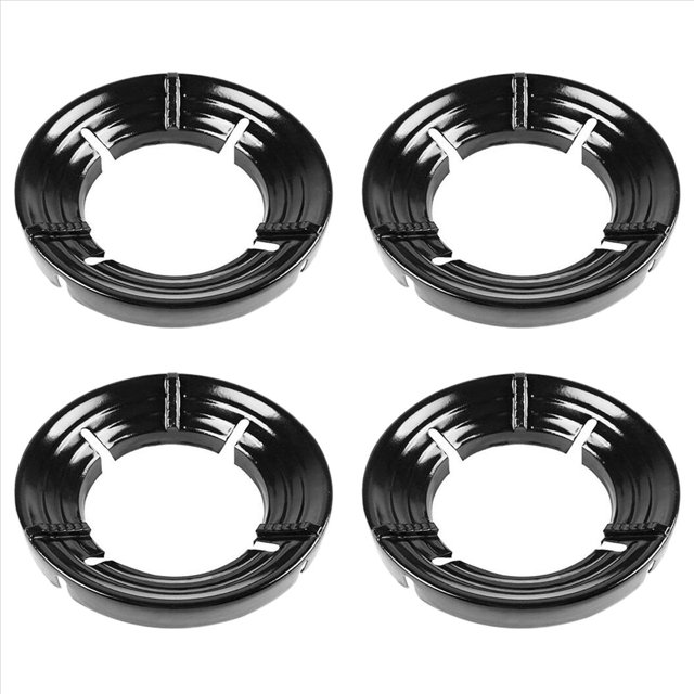 4X Cubierta de Ahorro de EnergíA Cubierta de Estufa de Gas Anillo Wok de Parabrisas Estufa Antideslizante Cubierta de Estufa de Fuego de Hierro Inoxidable Wok de Cocina