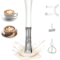 KIBVOE Milk Frother Wand Handheld for Coffee, With Stand Whisk Cold Electric Foam Maker, 3 Speed Adjustable, Hand Free for Latte, Cappuccino, Matcha, Hot Chocolate, Egg