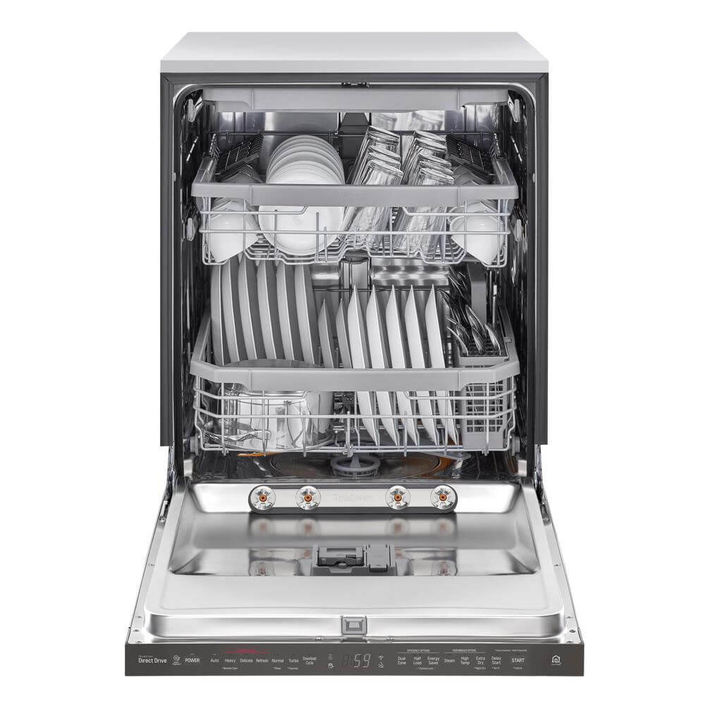 LG LDP6810BD TrueSteam Smart Wi-Fi Enabled 44-Decibel Top Control 24-in Built-In Dishwasher - image 2 of 7