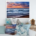 thumbnail image 3 of Designart 'The Blue Ocean In Sunset Evening II' Nautical & Coastal Framed Art Print, 3 of 4