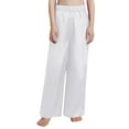 thumbnail image 2 of Aislor Boys Celebration of Spirit Palazzo Pants Liturgical Worship Praise Dance Satin Wide Leg Trousers White 12, 2 of 7
