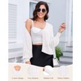 thumbnail image 6 of Womens Lightweight Button Down Cropped Cardigan Sweater Summer Crochet Tops Shrug for Dresses, 6 of 8