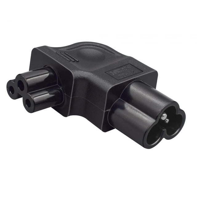 Langgg Compact IEC 320 C6 To C5 Conversion Plug Durable Power Adapter Performance For Computer Wear Resistant . Space Saving