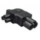thumbnail image 3 of 5x Adaptador de Corriente IEC320 C6 a IEC320 C5, 2,5 a, 250 V, Macho a Hembra, Enchufe de Conversión de Curva de , PVC para Chasis Pdu Ups 5 piezas, 3 of 8