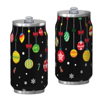 12 Oz Christmas Coffee Travel Mug with Lid, Double Wall Vacuum Reusable Stainless Steel Water Bottle Leak Proof Insulated Hot Cold Coffee Cup Gift for Women Mens(1pcs)