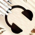 thumbnail image 4 of 17 Clé Kalimba Pouce Piano Épicéa Bois Corps Confortable Repose-Main Courbe Doigt Portable Piano Casque Modèle, 4 of 5