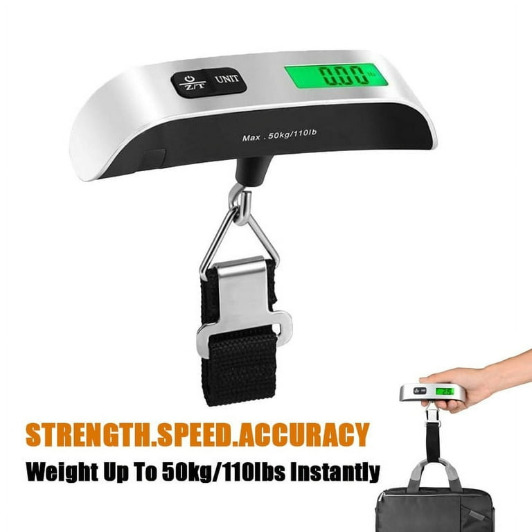 Portable Scale Digital Lcd Display 110lb50kg Electronic Luggage Hanging  Suitcase Travel Weighs Baggage Bag Weight Nce Tool