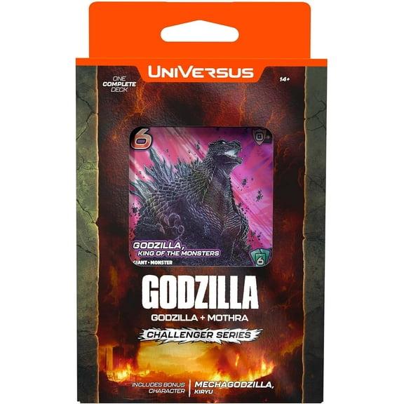 UniVersus Godzilla Challenger Series - Godzilla & Mothra Deck - 2 Character Decks, Ready to Play, Deck Building Card Game, Licensed, UVS Games