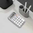 thumbnail image 6 of Colcolo Handheld Mechanical Calculator 12 digits Large LCD Display for Office Market Grey, 6 of 8