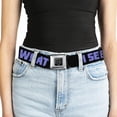 thumbnail image 5 of Buckle-Down Belt, Seatbelt Buckle Belt, I See What You Did There Weathered Black Purple, 30 to 44 Inches, 5 of 9