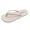 2White, variant on Rhinestone Glitter Flip Flops for Women PU Leather Summer Flat Sandals Comfort Flats