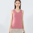 thumbnail image 5 of Winter Women Thermal Vest Seamless Velvet Fast Temperature Lock Round Neck Slim Fit Elastic Sleeveless Inner Wear Bottoming Tank Top, 5 of 8