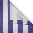 thumbnail image 3 of Ambesonne Striped Kitchen Curtains, Navy Nautical Marine, 55"x45", Purple, 3 of 3
