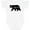 AA-White, variant on Inktastic California Black Bear Silhouette Boys or Girls Baby Bodysuit