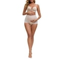 thumbnail image 2 of INSPIRE CHIC Women's Full Coverage Maternity Underwear Plus Size High Waisted Ice Silk Invisible Breathable Panties XL Nude, 2 of 4