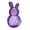 Purple, variant on Minibee Small Easter Bunny 9.8 inch Clear fillable Plastic Easter Egg, Great for Decor and Easter Baskets Fillers